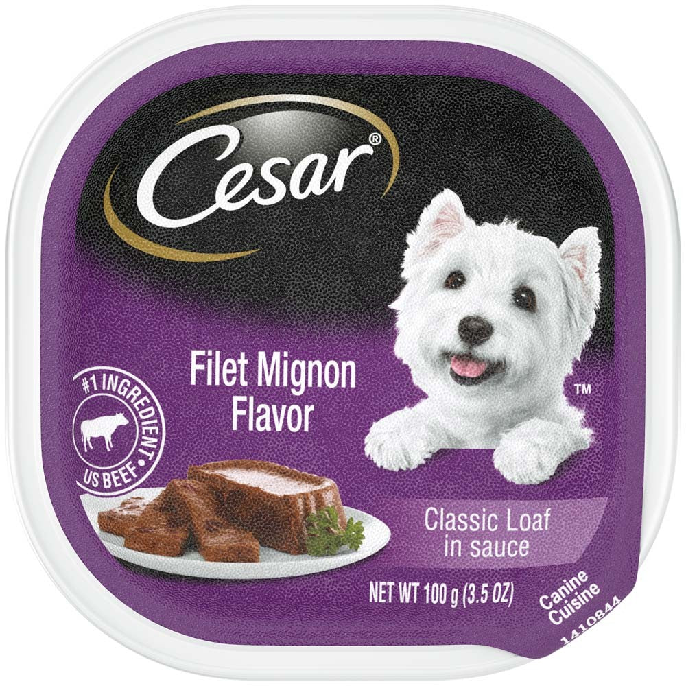CESAR Classic Filet Mignon Flavor in Sauce Wet Dog Food 24ea/3.5oz