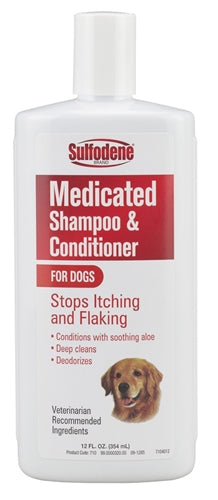 Sulfodene Brand Medicated Shampoo & Conditioner for Dogs 12oz