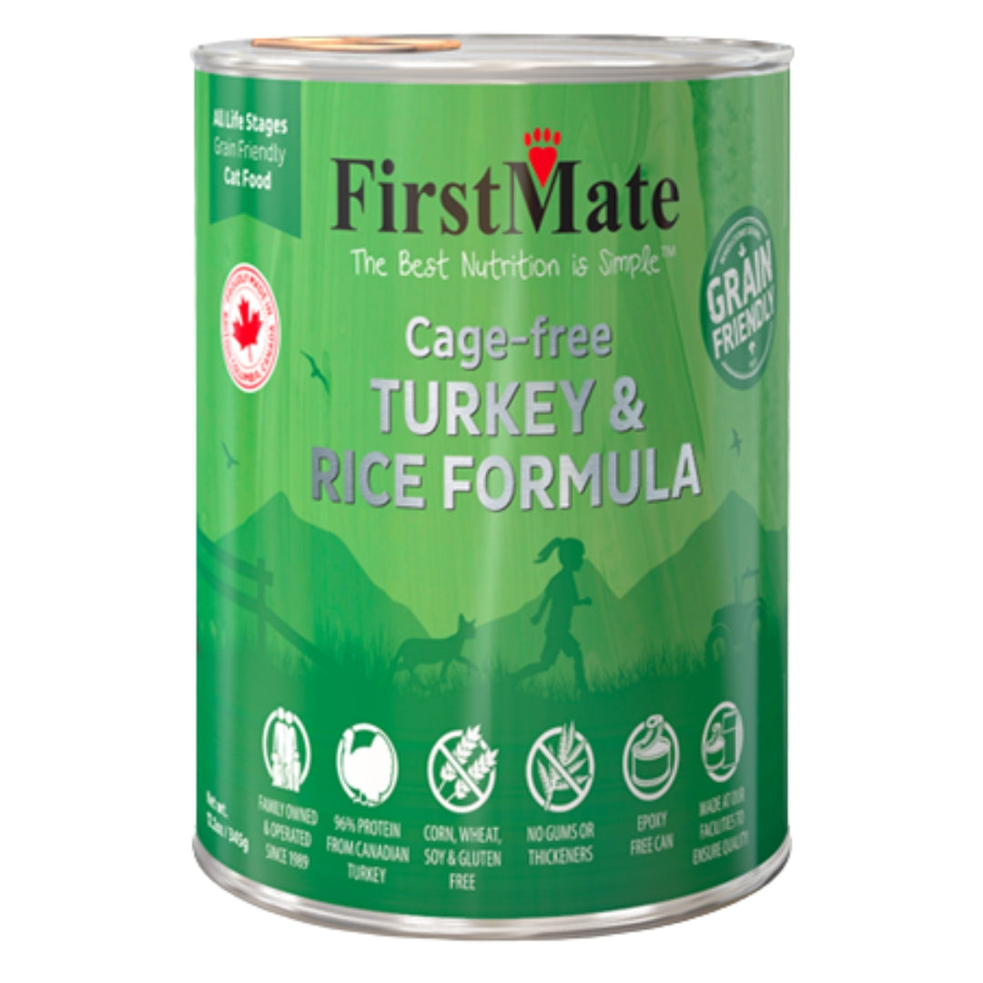 Firstmate Dog Grain Friendly Turkey & Rice Formula 12.2oz. (Case of 12)