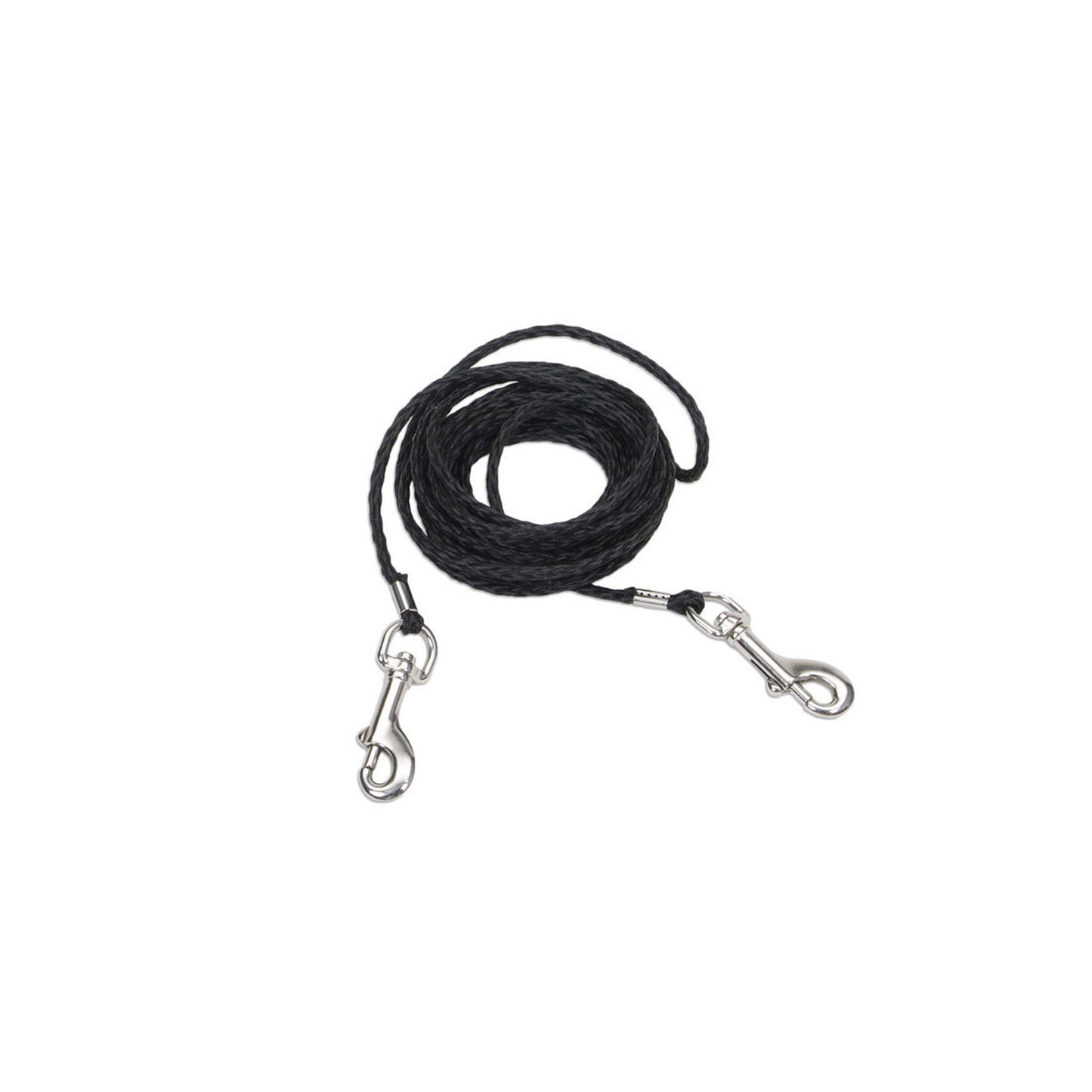Coastal Poly Cat Tie Out Black, 1ea/1/8 In X 15 ft