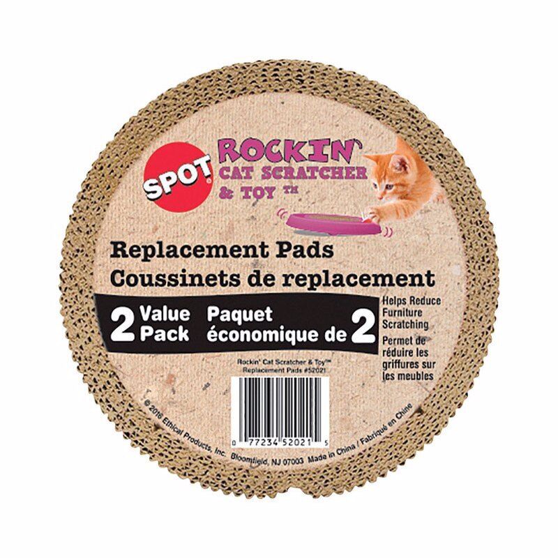 Ethical Pet Rockin' Cat Scratcher Insert 7.5" 2Pk Default Title