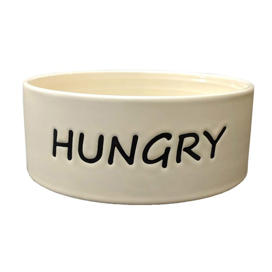 Spot Hungry Dog Bowl Tan 1ea/7 in