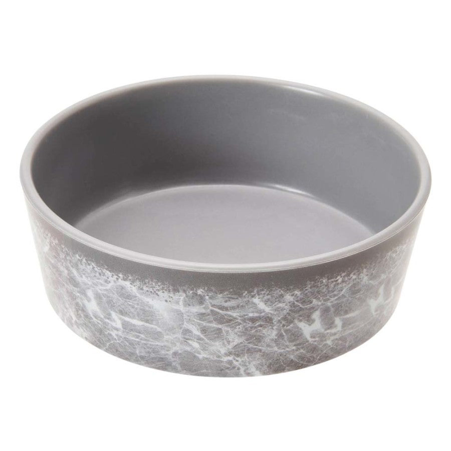 Spot Unbreak-A-Bowlz Marble Dog Bowl Grey 1ea/SM, 5 in