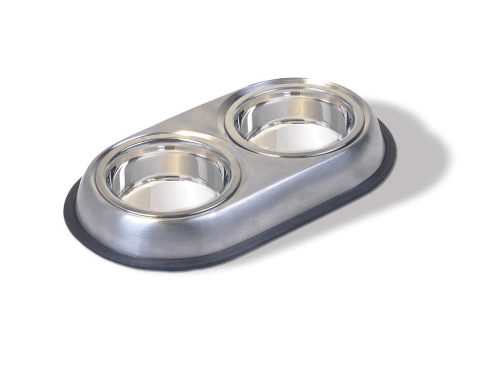 Van Ness Stainless Double Dog Bowl Small
