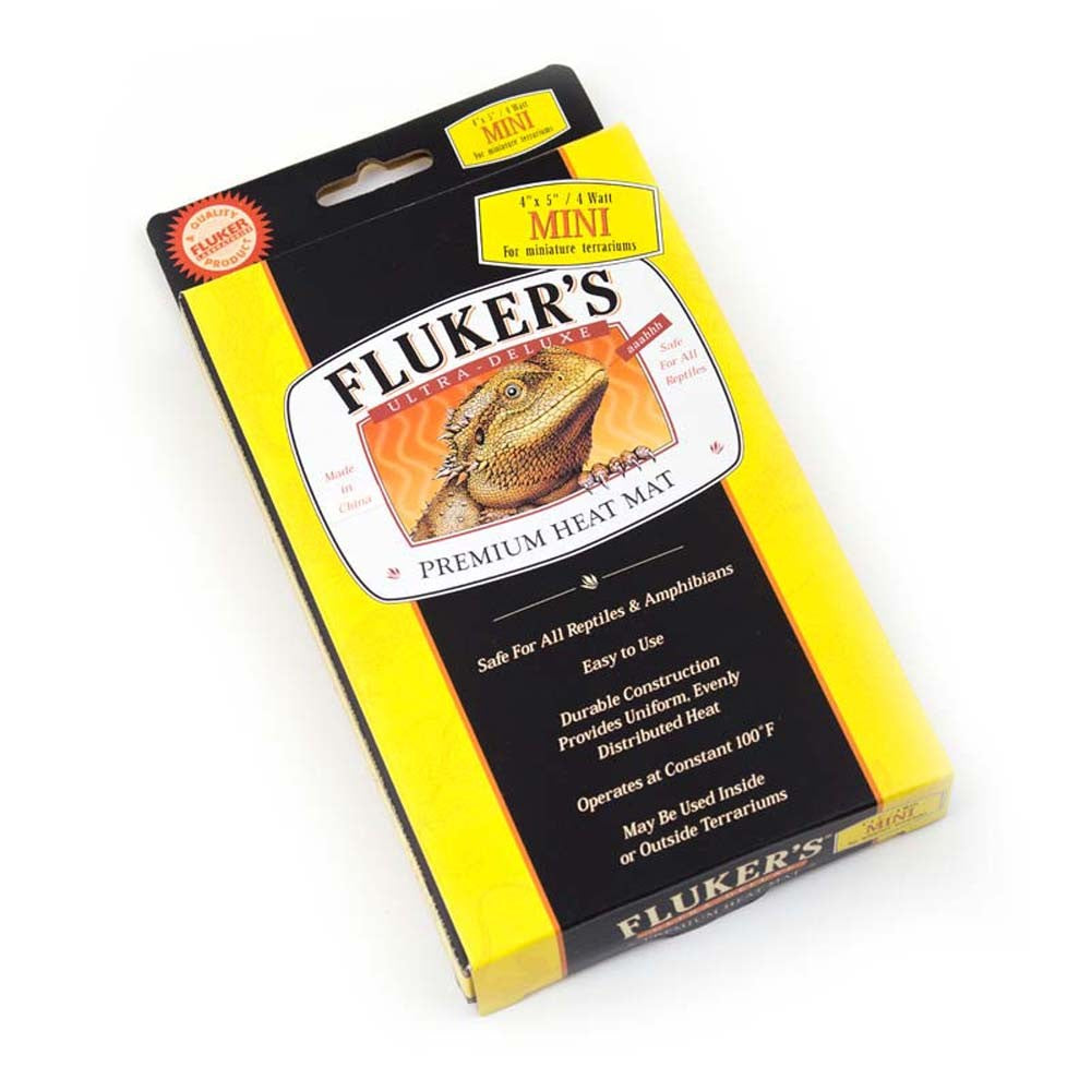 Flukers Ultra-Deluxe Premium Heat Mat for Reptiles 4 in x 5 in Mini