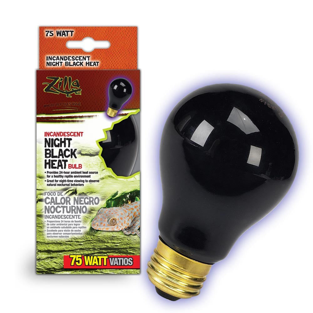 Zilla Incandescent Night Black Heat Bulb 75W