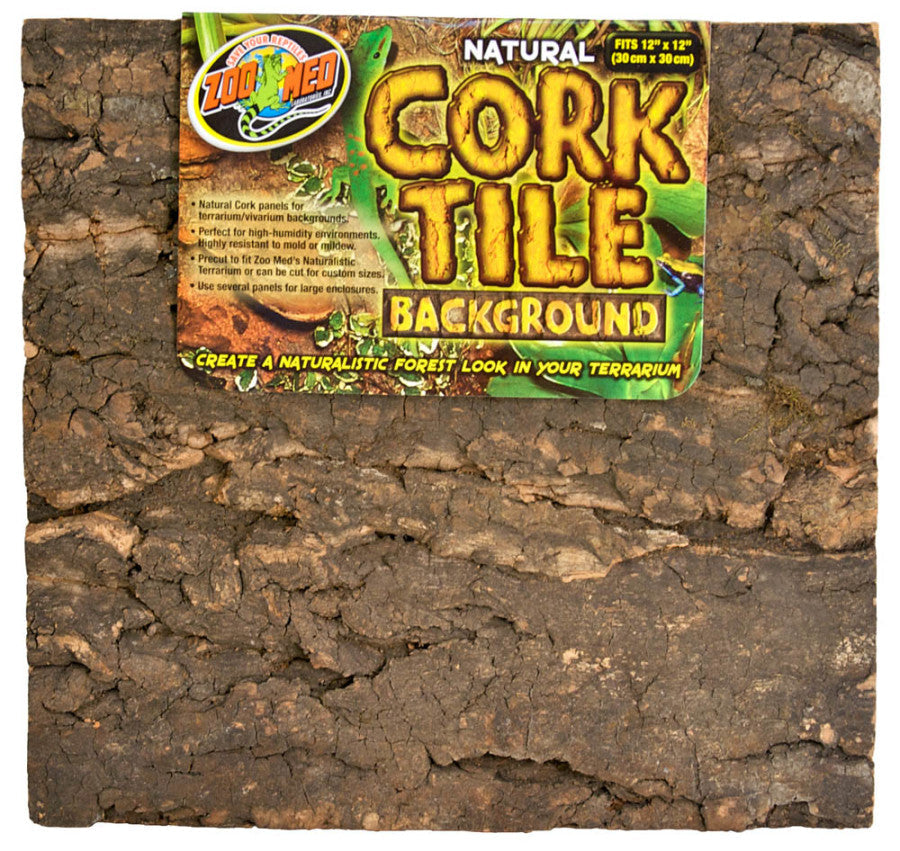 Zoo Med Natural Cork Tile Background Brown, 1ea/12In X 12 in, SM