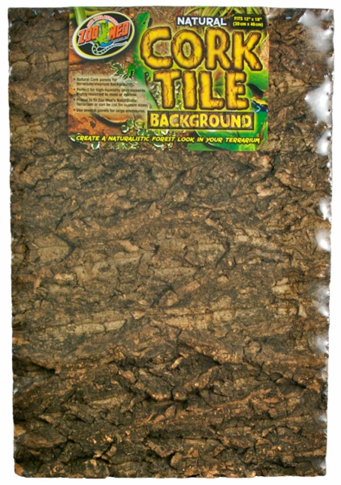 Zoo Med Natural Cork Tile Background Brown, 1ea/12In X 18 in, MD