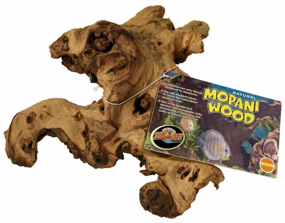 Zoo Med Natural Mopani Wood Aquarium Tag Medium
