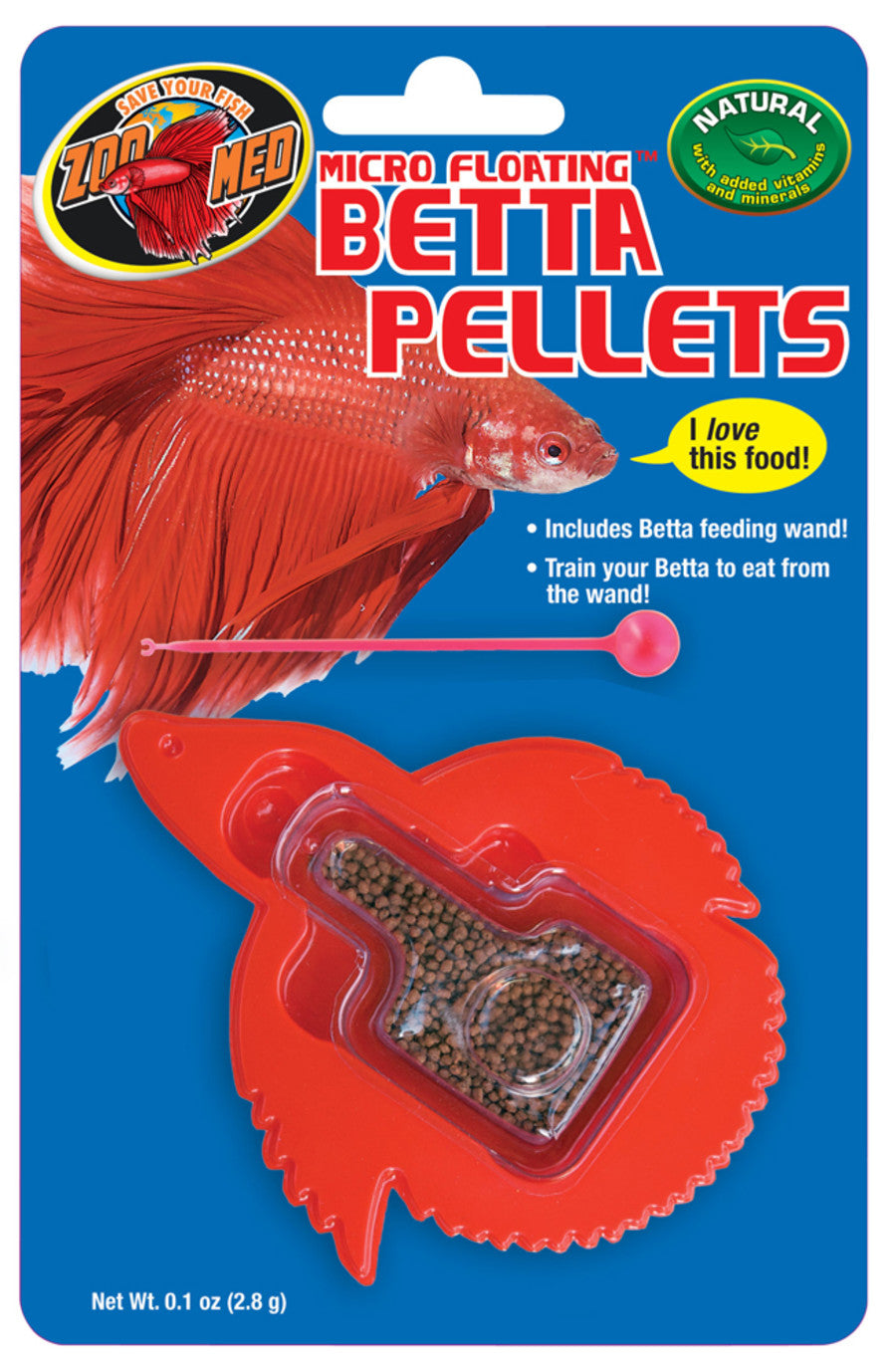 Zoo Med Micro Floating Betta Pellet Fish Food .15oz