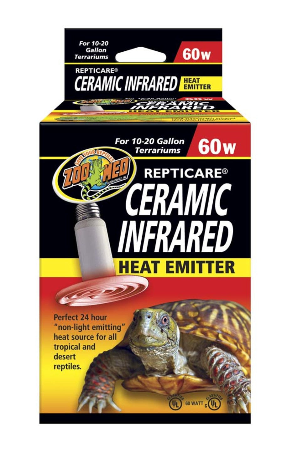Zoo Med Ceramic Heat Emitter 10-20gal 60 watt