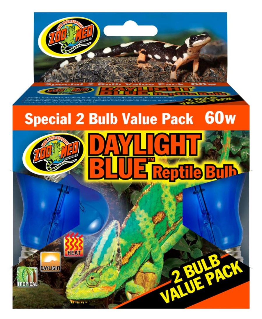 Zoo Med Daylight Blue Reptile Bulb 2pk