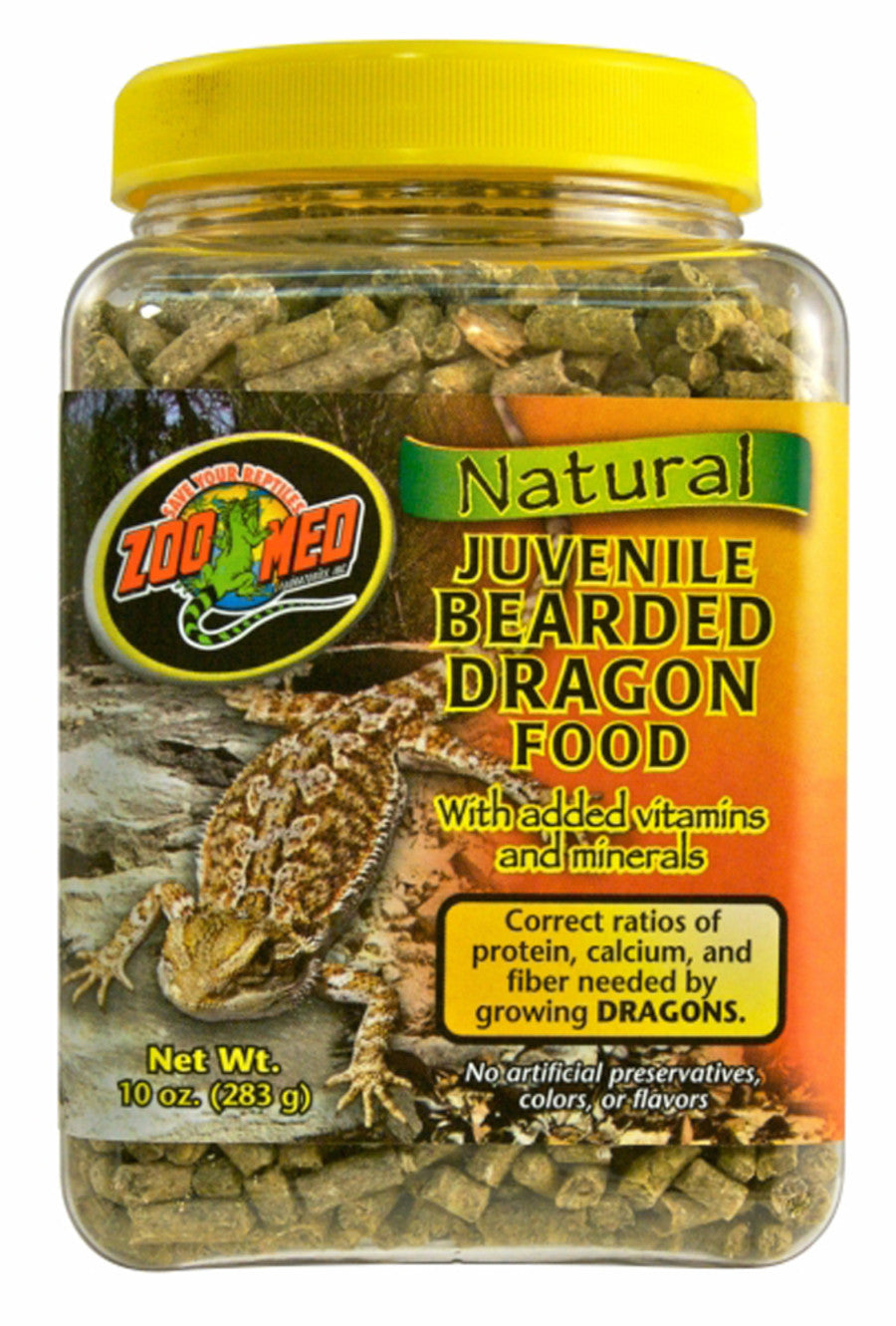 Zoo Med Natural Juvenile Bearded Dragon Food 10oz