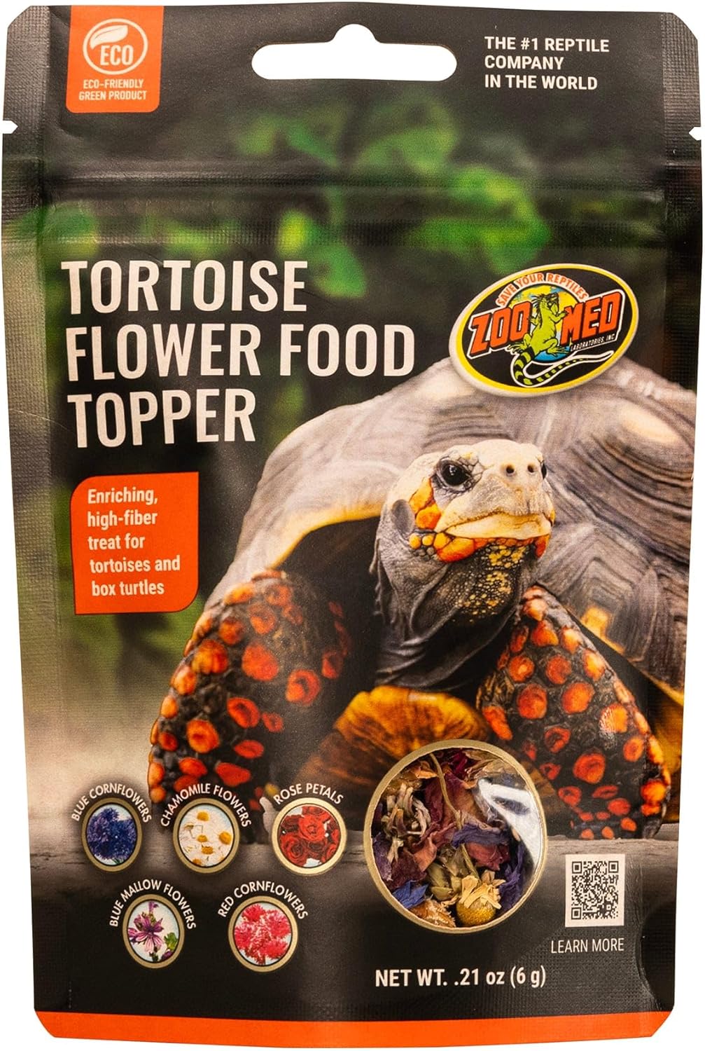Zoo Med Tortoise Box Turtle Flower Food Topper 1ea/0.21 oz