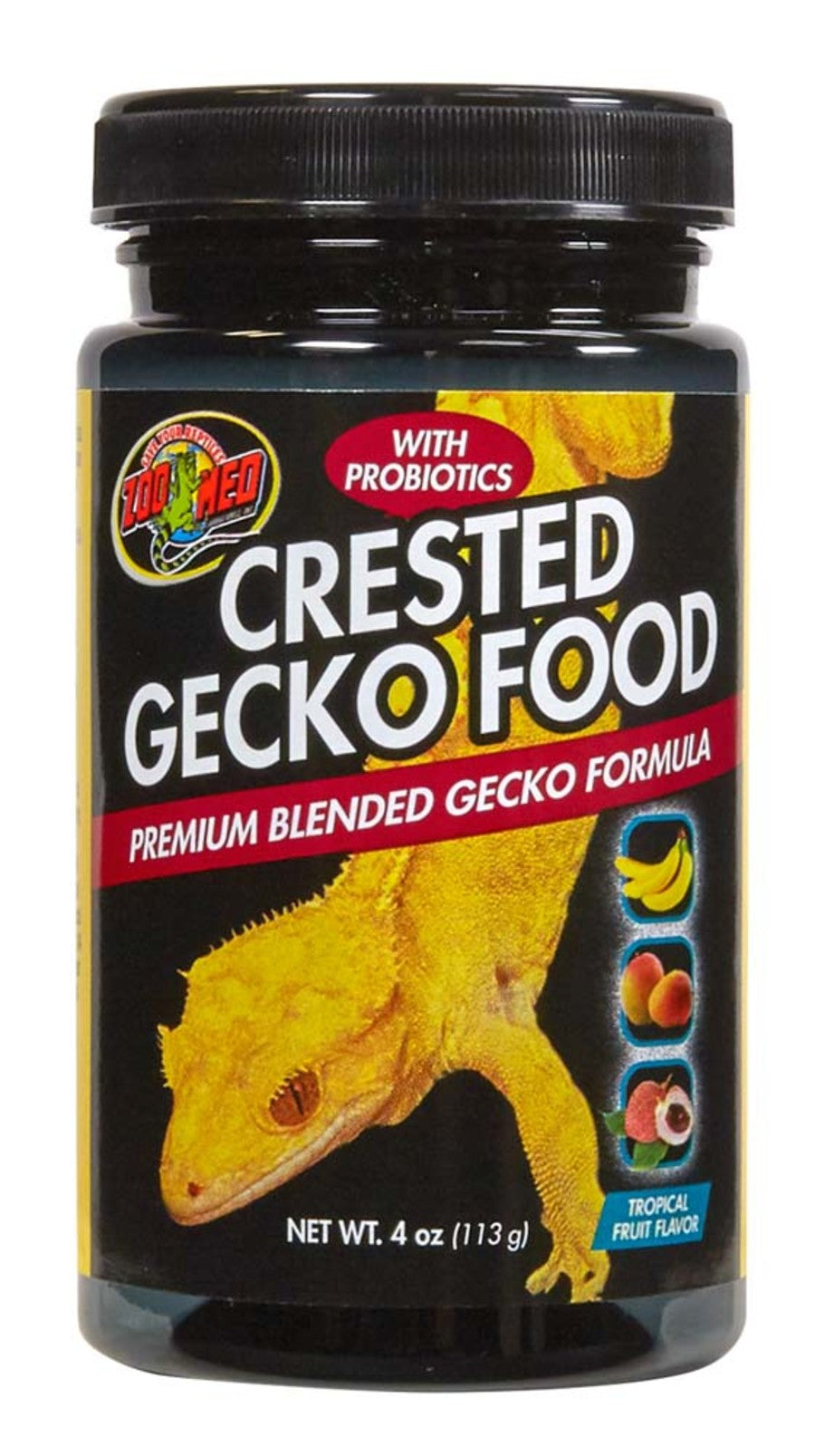 Zoo Med Crested Gecko Food Premium Blended Tropical Fruit 4oz
