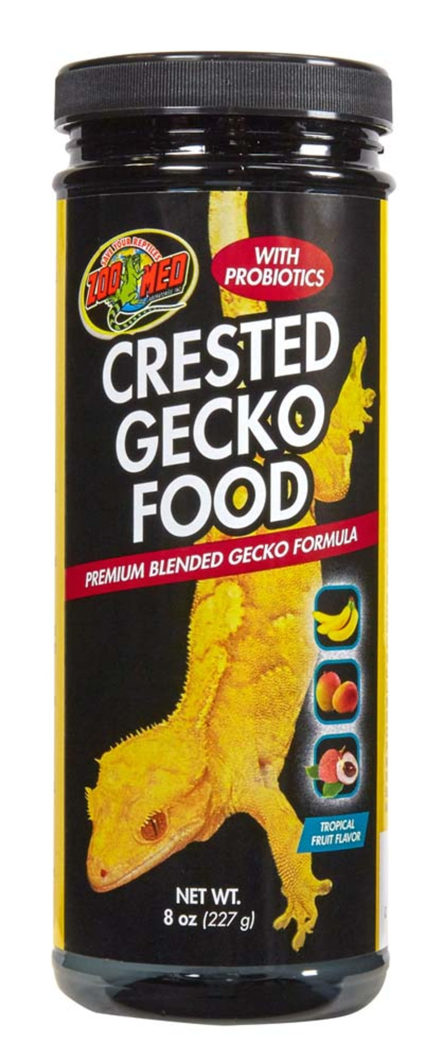 Zoo Med Crested Gecko Food Premium Blended Tropical Fruit 8oz