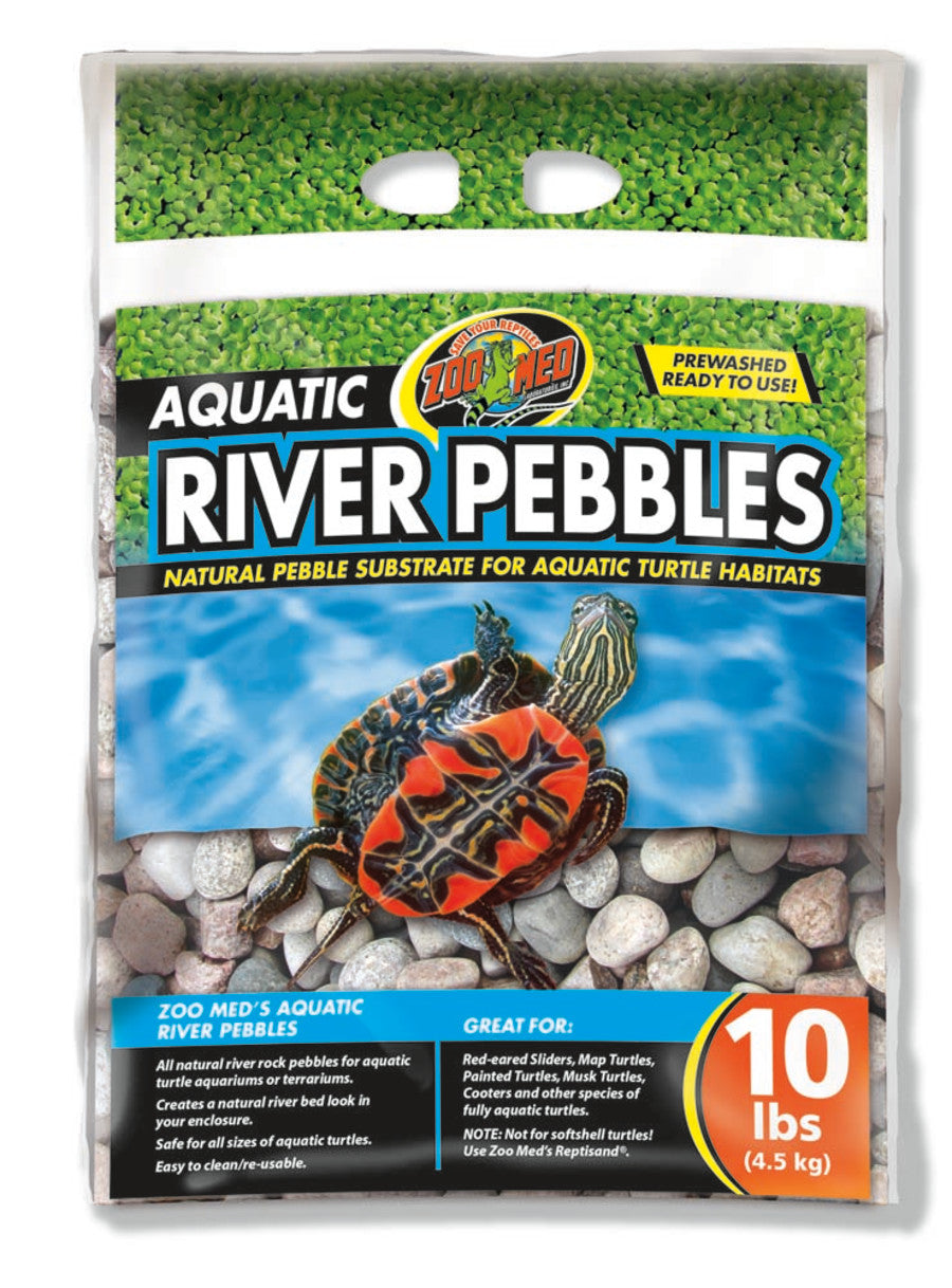 Zoo Med Aquatic River Pebbles 10lbs