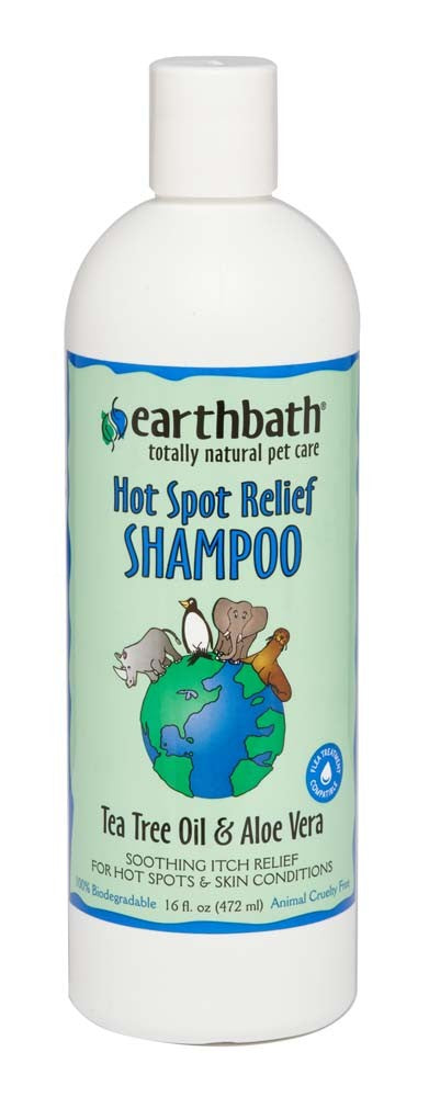 earthbath Hot Spot Relief Shampoo Tea Tree & Aloe Vera 16oz