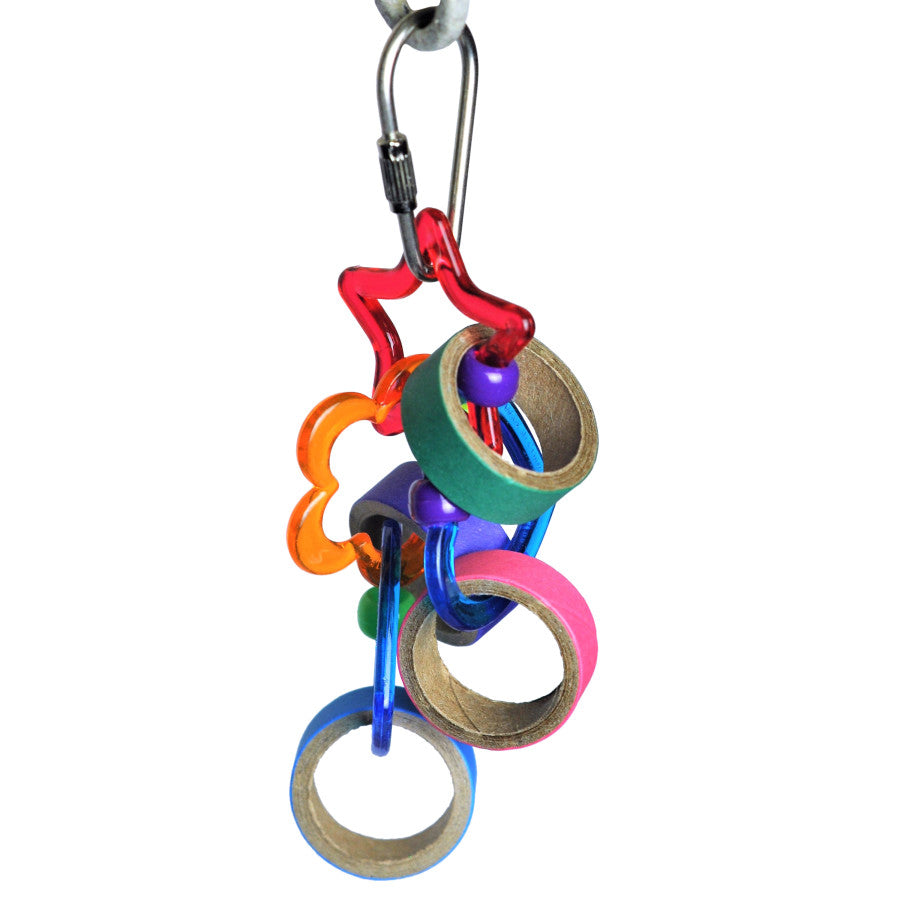 A&E Happy Beaks Keet Rings Bird Toy
