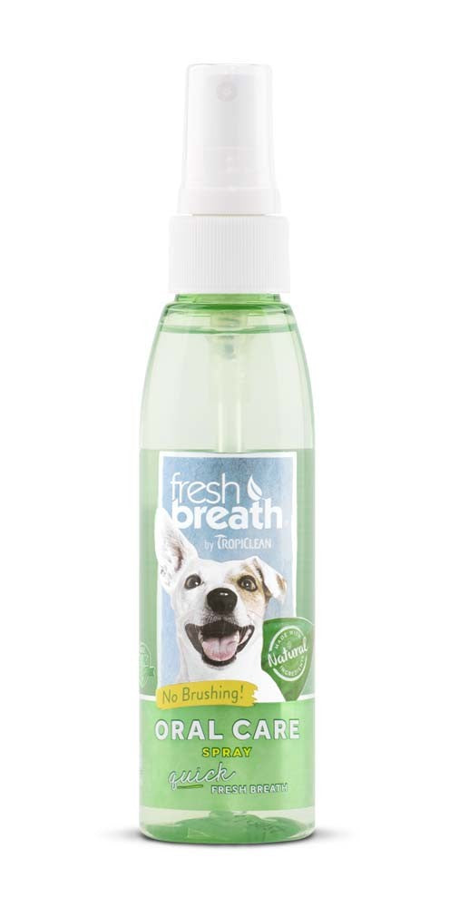 Fresh Breath by TropiClean Oral Care Spray for Pets, 4oz