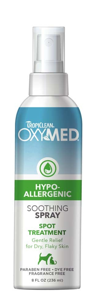 TropiClean OxyMed Hypoallergenic Spray for Dogs, 8oz