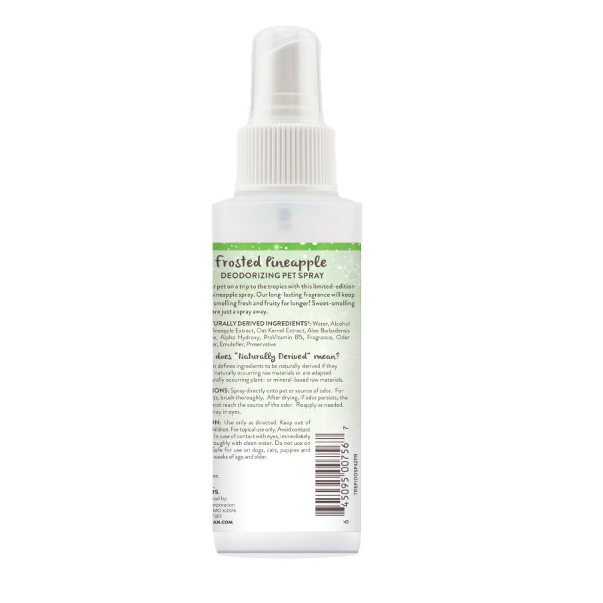 TropiClean Limited Edition Deodorizing Frosted Pineapple Pet Spray 4oz