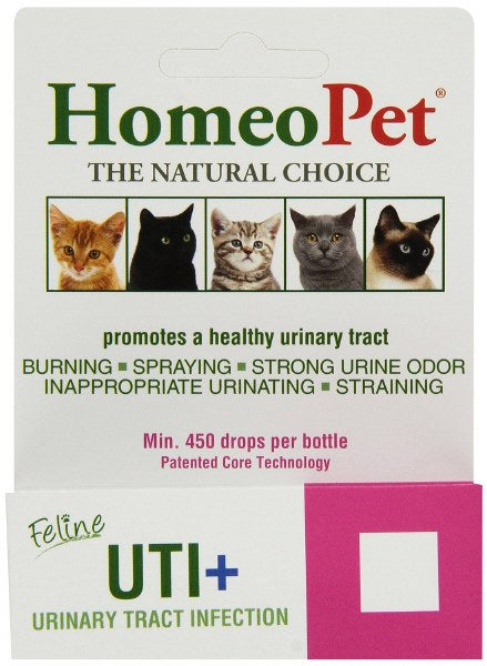 HomeoPet Feline UTI+ Cat Drops 1ea/15 ml