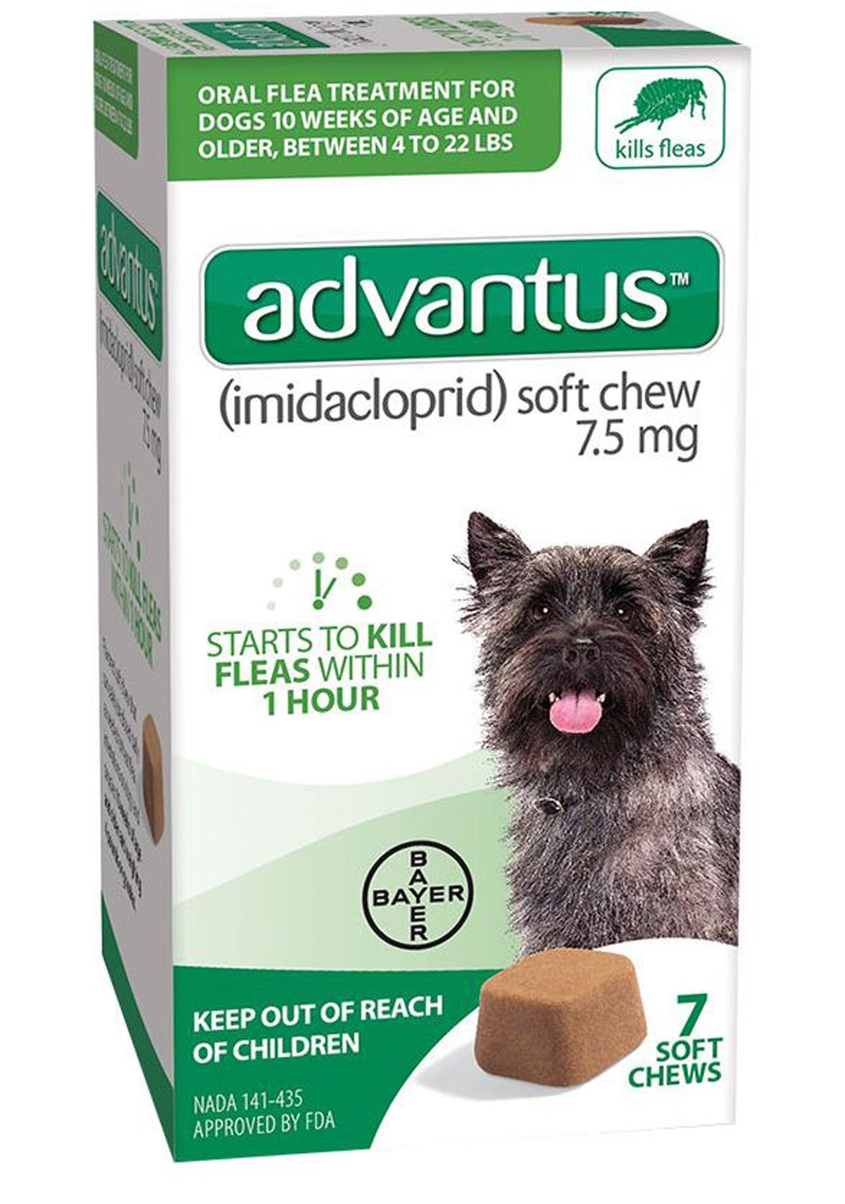 Advantus Chewable Flea Treatment for Dog 4-22lbs 7ct