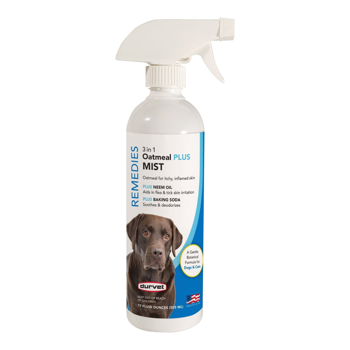Durvet Naturals 3 in 1 Oatmeal Plus Mist 17oz.