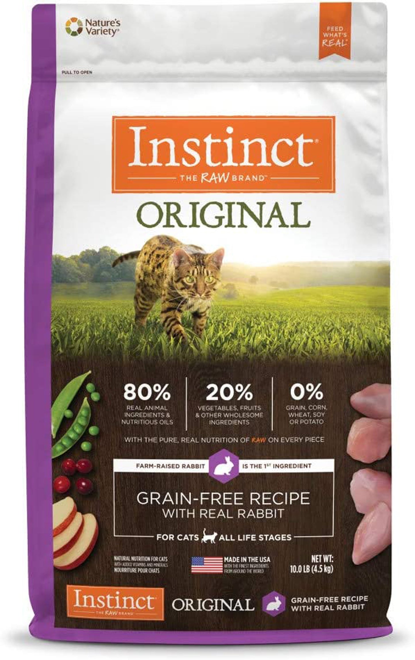 Natures Variety Instinct Cat Original Rabbit 10Lb Grainfree