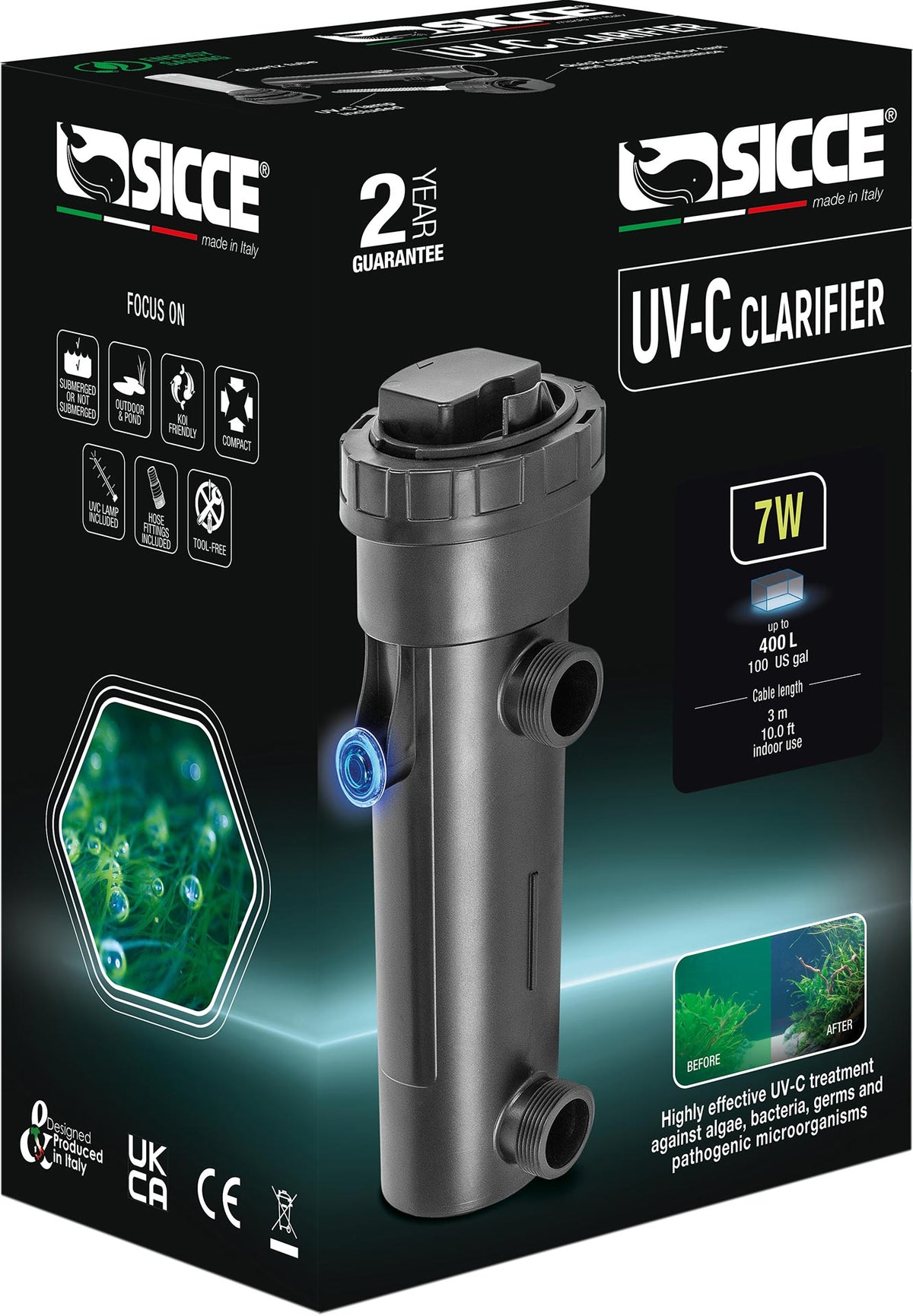 Sicce UVC Clarifier 1ea/7 W