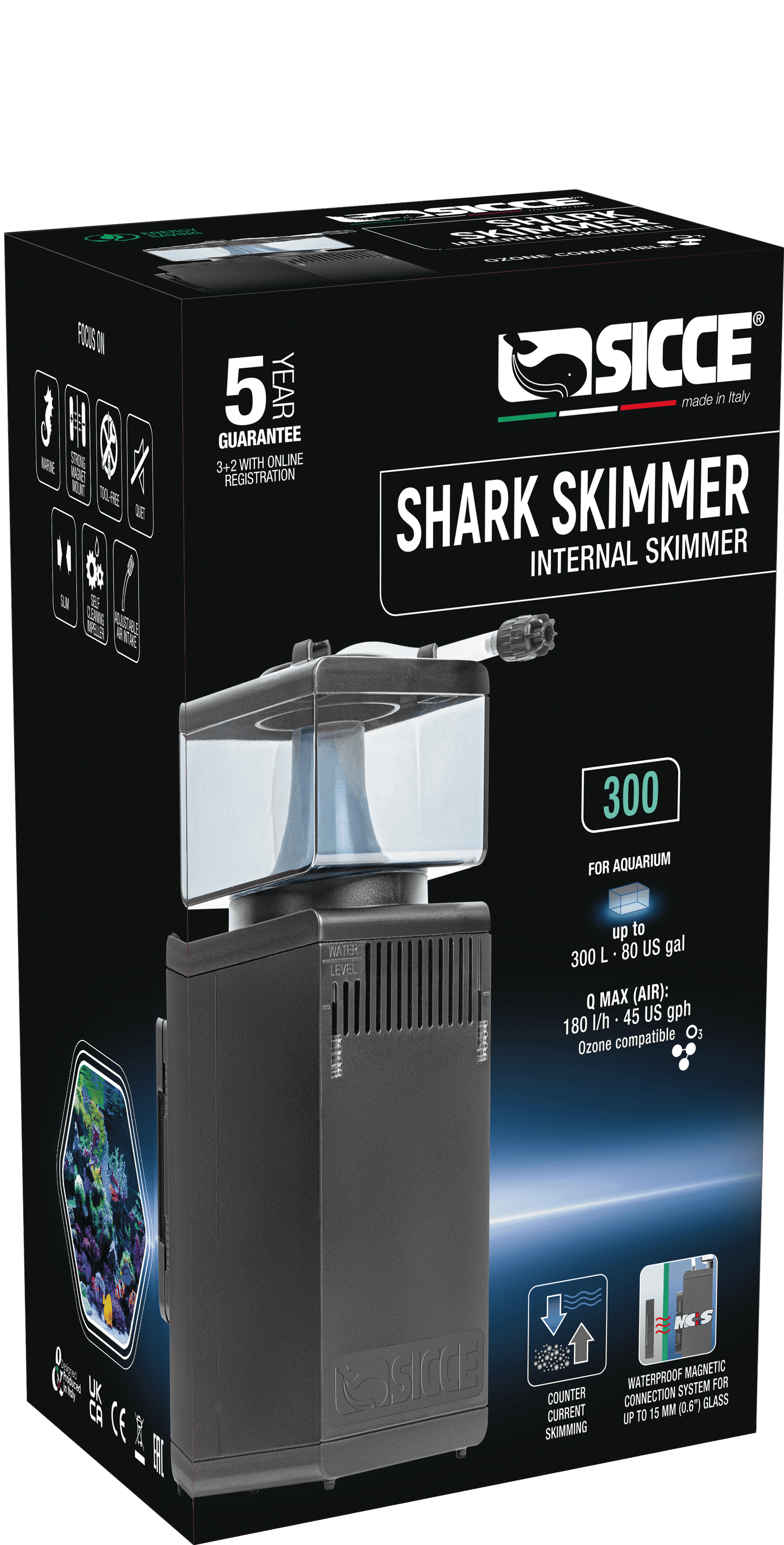 Sicce Shark Skimmer Internal Skimmer 1ea/300