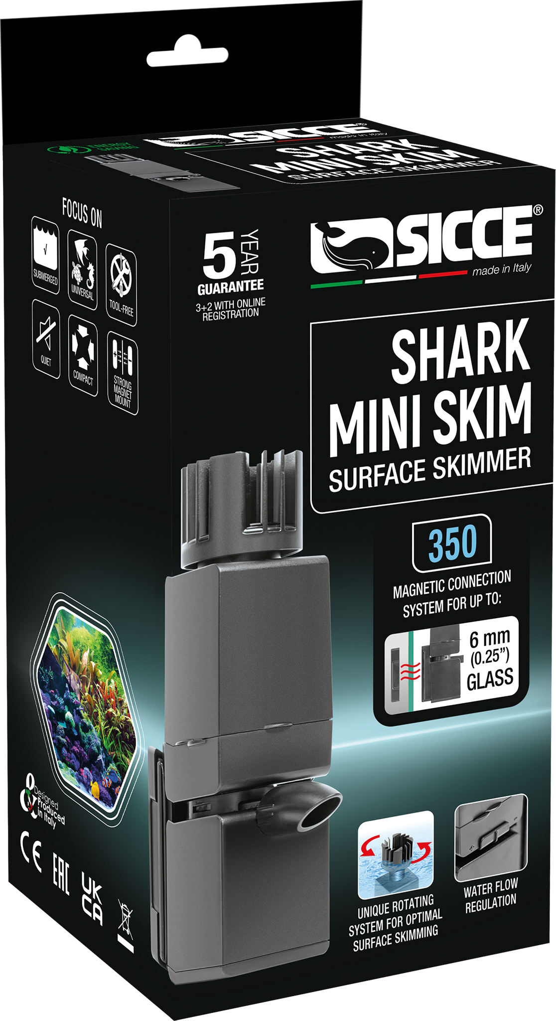 Sicce Shark Mini Skim Surface Skimmer 350 Plus