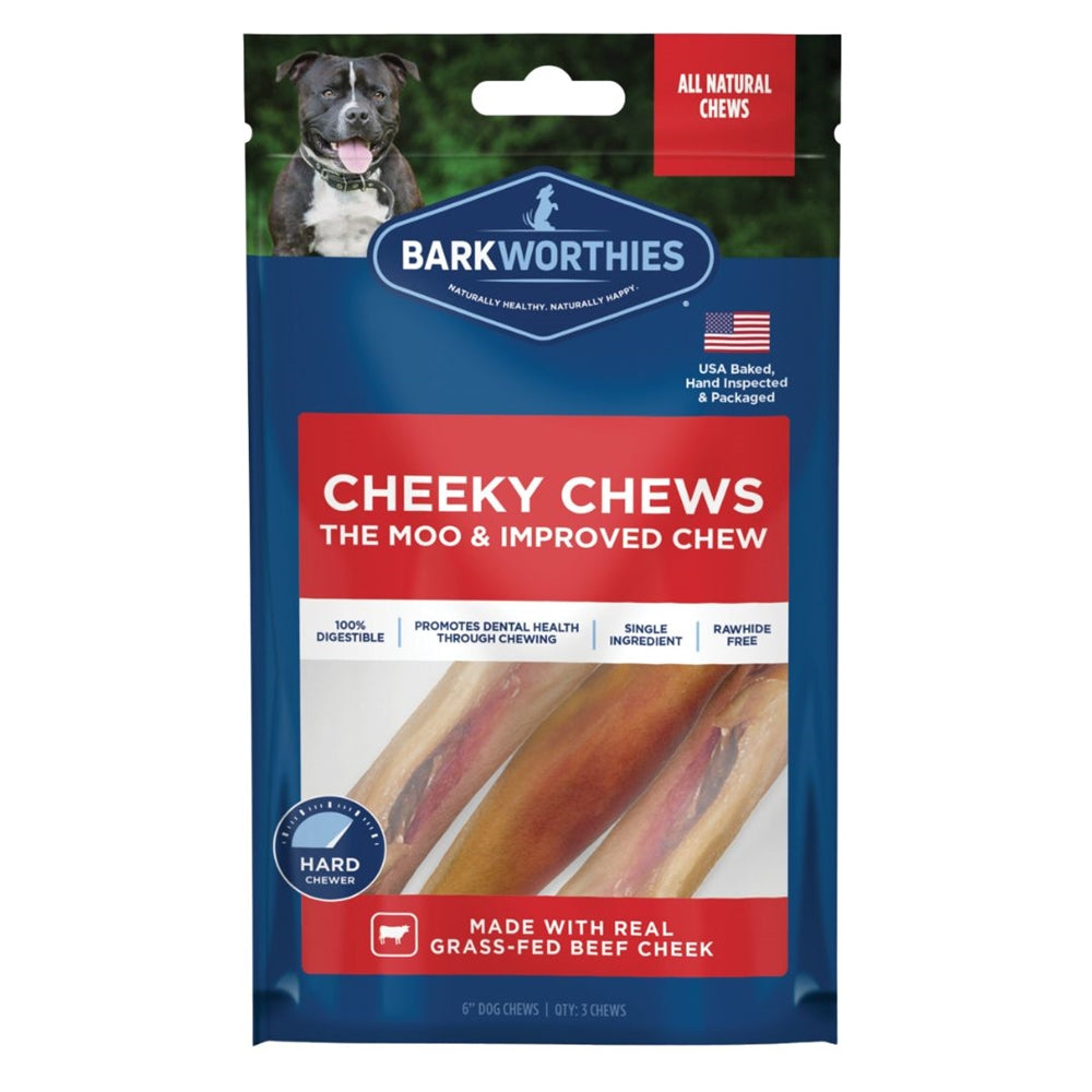 Barkworthies Cheeky Chew Dog Treat 6in/50ct