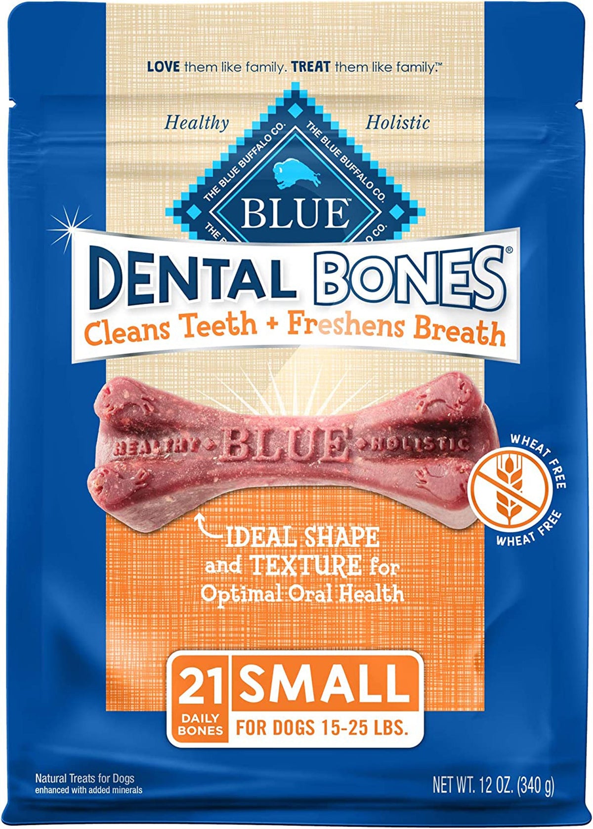 Blue Buffalo Dental Bones Small 12oz. (Case of 4)