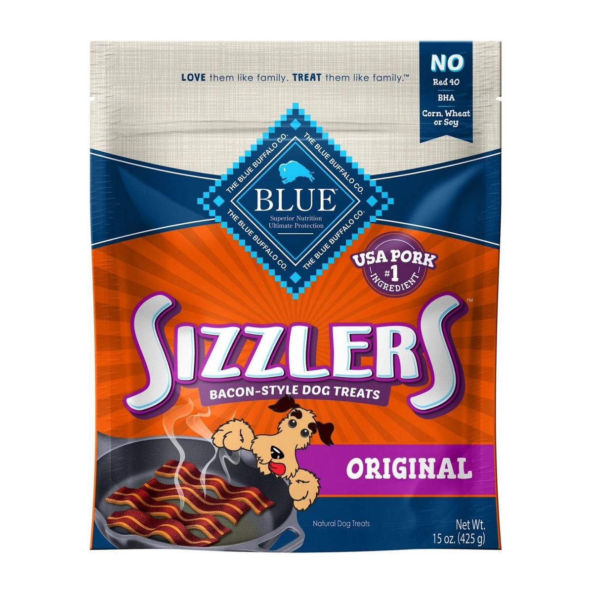 Blue Buffalo Kitchen Cravings Sizzlers Pork 15oz. (Case of 4)