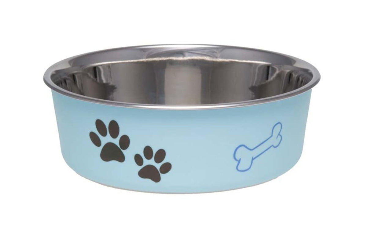 Loving Pets Bella Bowl Classic Dog Bowl Murano Blue Small