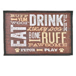 Loving Pets Fashion Mat Dog Day Expressions Brown, White, Tan, 1ea