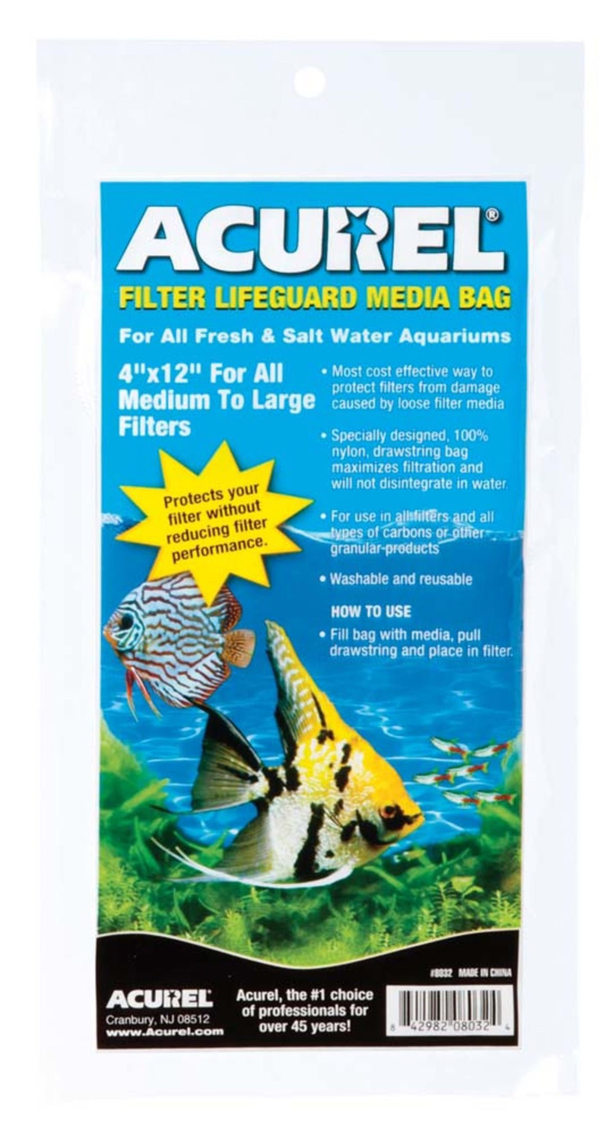 Acurel Filter Lifeguard Media Bag 4X12