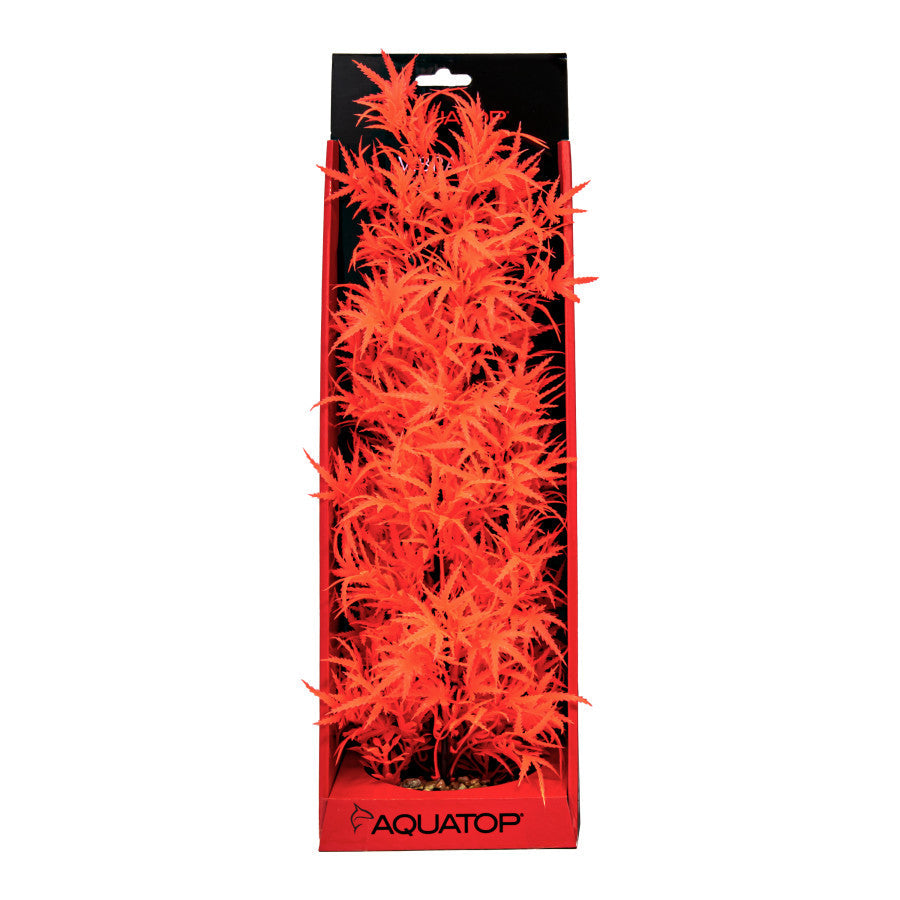 Aquatop Vibrant Fluorescent Cannbis Plant Red 16in
