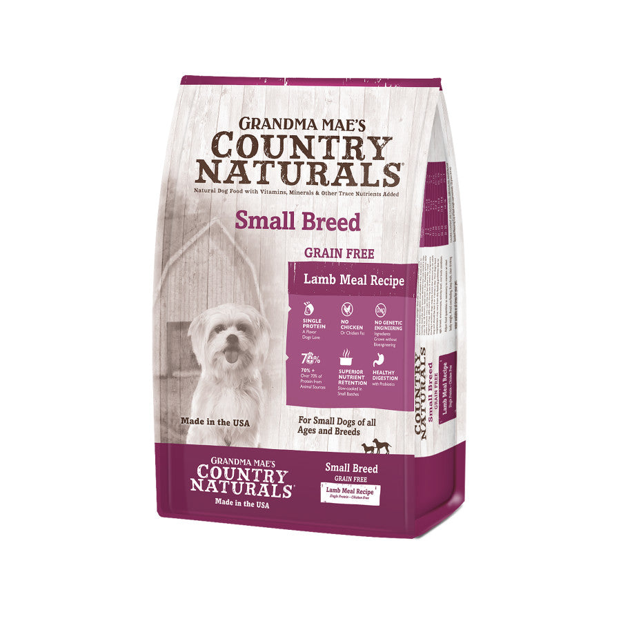 Grandma Mae's Country Naturals Grain Free LID Small Breed Lamb Dog Food 14lb