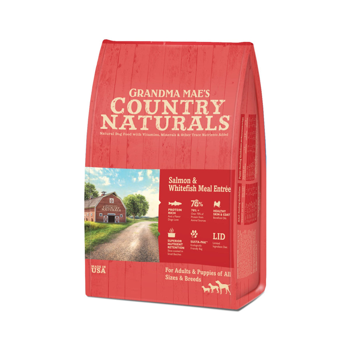 Grandma Maes Salmon & Whitefish Meal Dry Dog Food 4lb