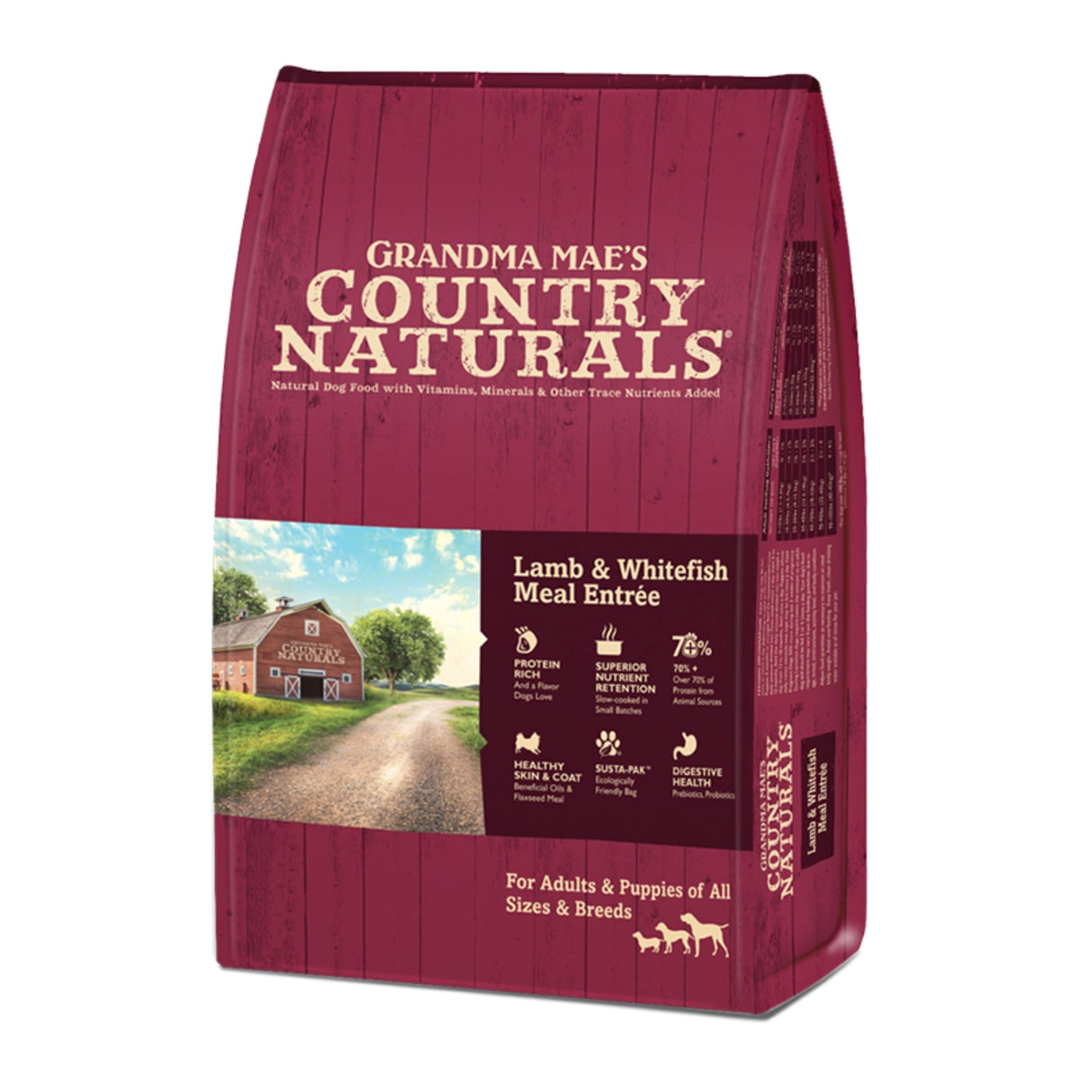 Grandma Mae's Lamb & Whitefish Meal Dry Dog Foods 25lb