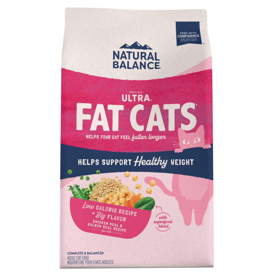 Natural Balance Ultra Fat Cats Dry Cat Food Chicken & Salmon 6lb