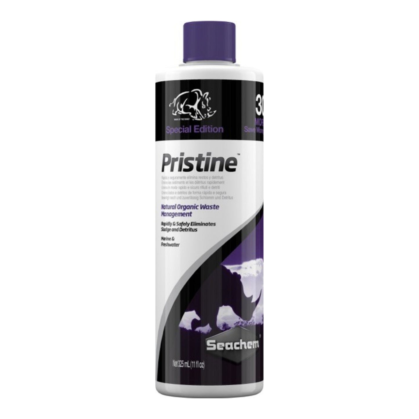 Seachem Laboratories Pristine Biological Conditioner 1ea/325Ml/11Oz Bonus Size
