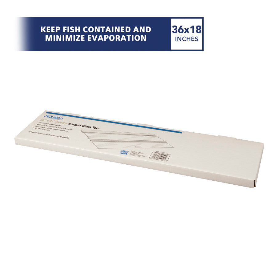 Aqueon Hinged Glass Tops Standard 1-piece 36 X 18 in (30gal Breeder & 40gal breeder)