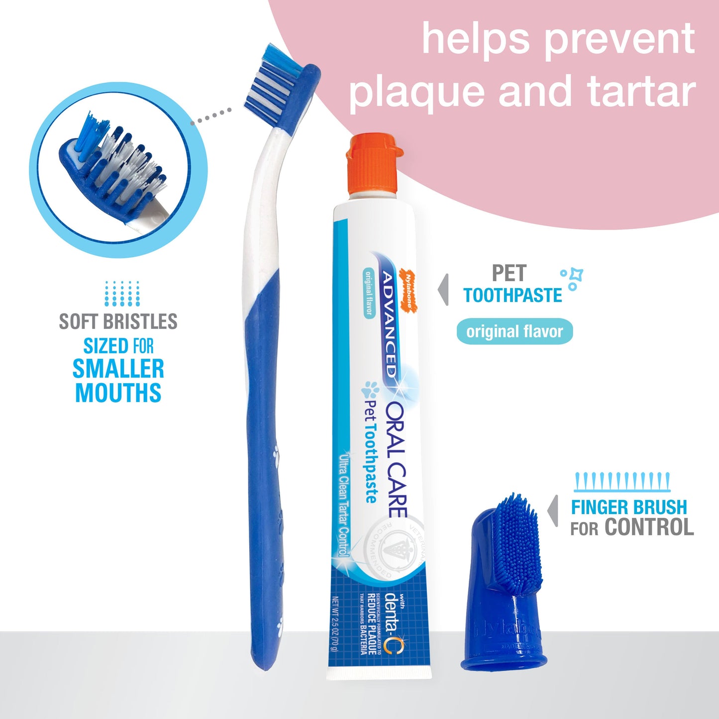 Nylabone Advanced Oral Care Puppy Dental Kit Original, 1ea/2.5 oz 3 ct