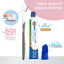 Nylabone Advanced Oral Care Puppy Dental Kit with Pillowy SoftBristle Toothbrush Peanut Butter, 1ea/2.5 oz 3 ct