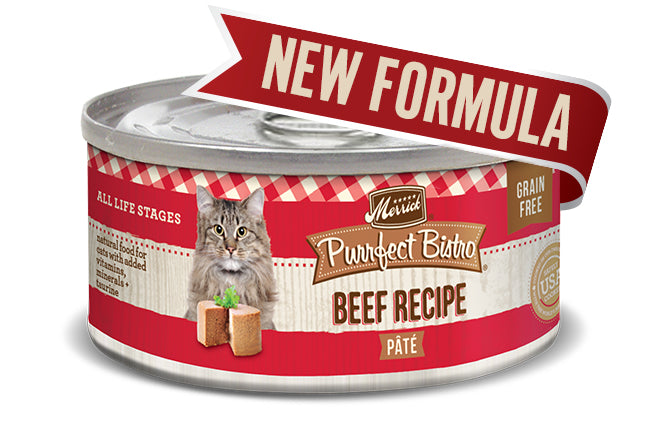 Merrick Cat Purrfet Bistro Beef Pate 3oz.(Case of 24)
