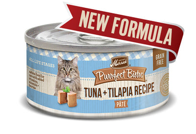Merrick Cat Purrfect Bistro Pate Tuna & Tilapia 3oz. (Case of 24)